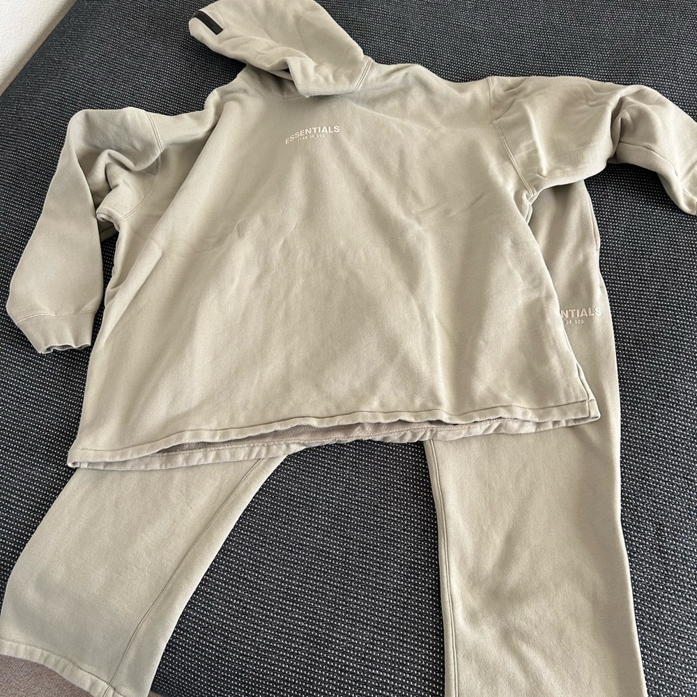Fear of God Essentials Sage/Beige Tracksuit